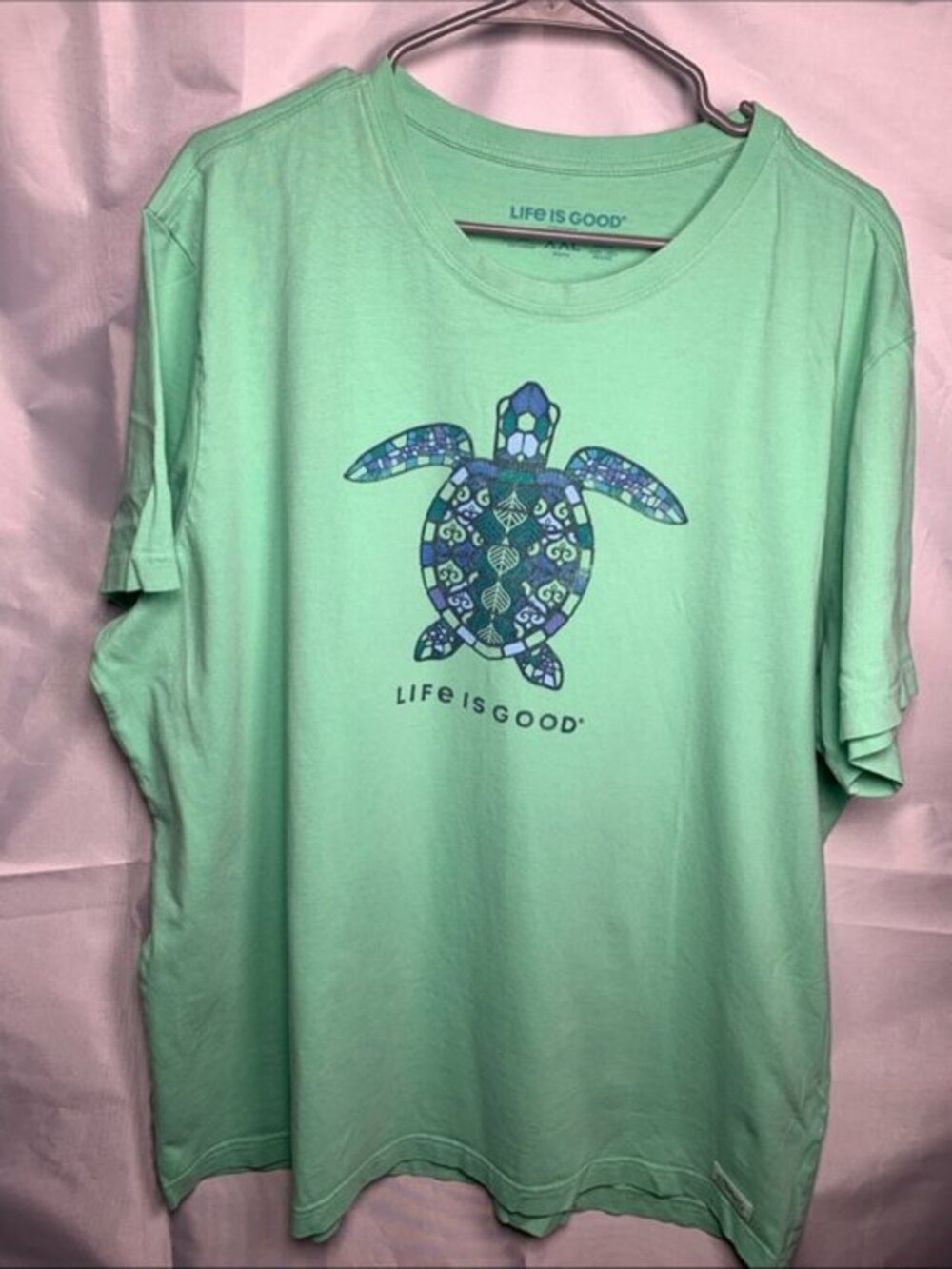 Life is Good Mandala Turtle Short Sleeve Shirt Size XXL EUC #5160